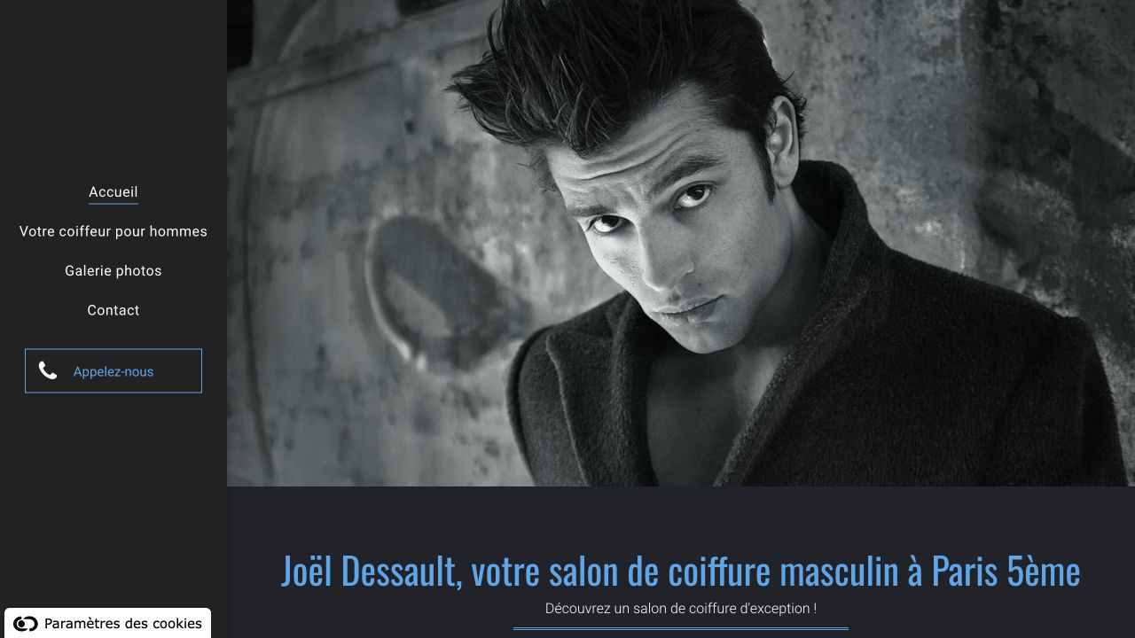 Capture du site de Joël Dessault