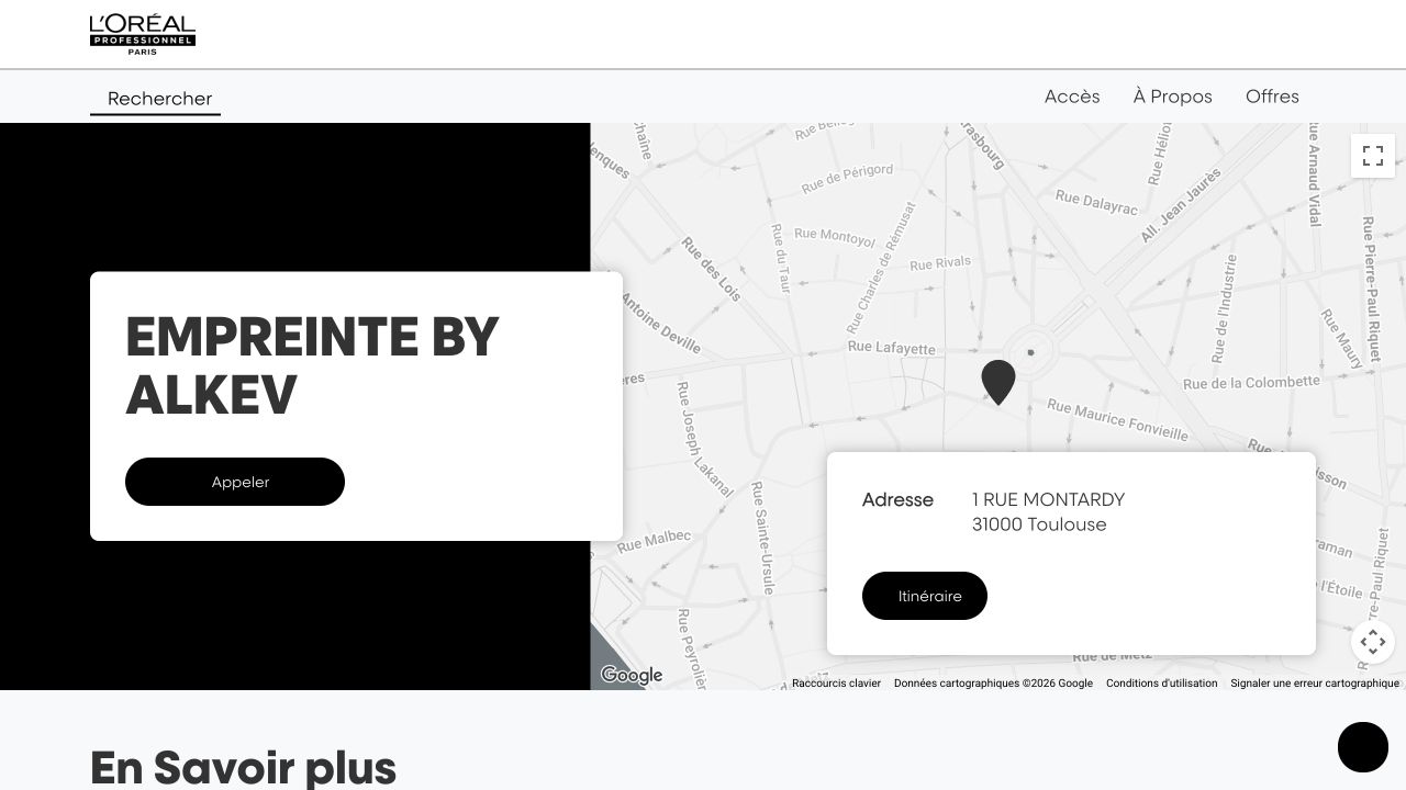 Capture du site de Empreinte by Alkev