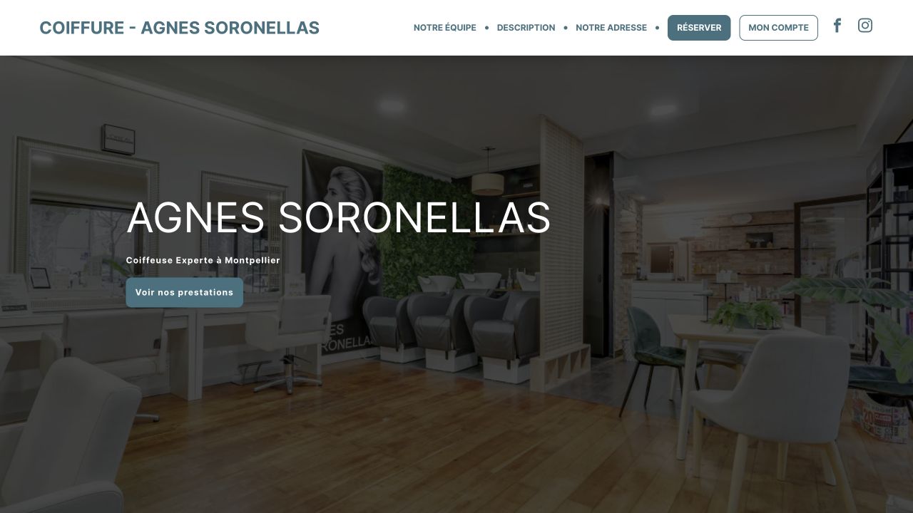 Capture du site de Agnès Soronellas