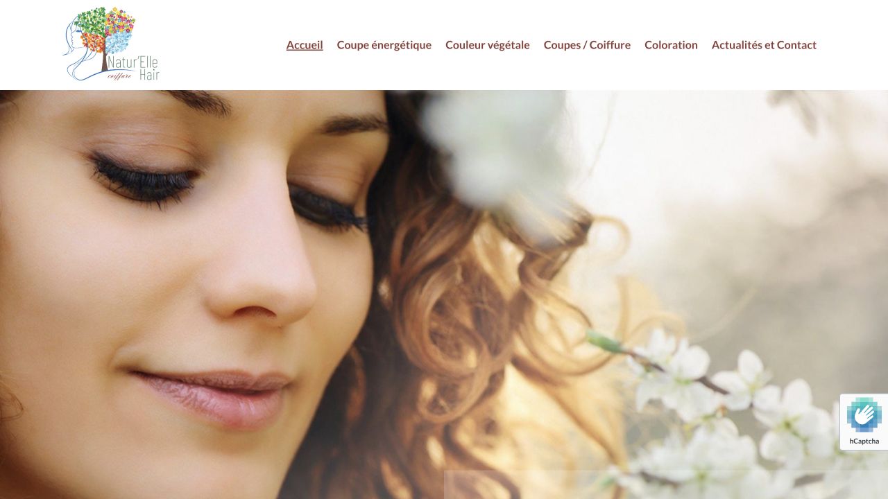 Capture du site de Natur’Elle Hair