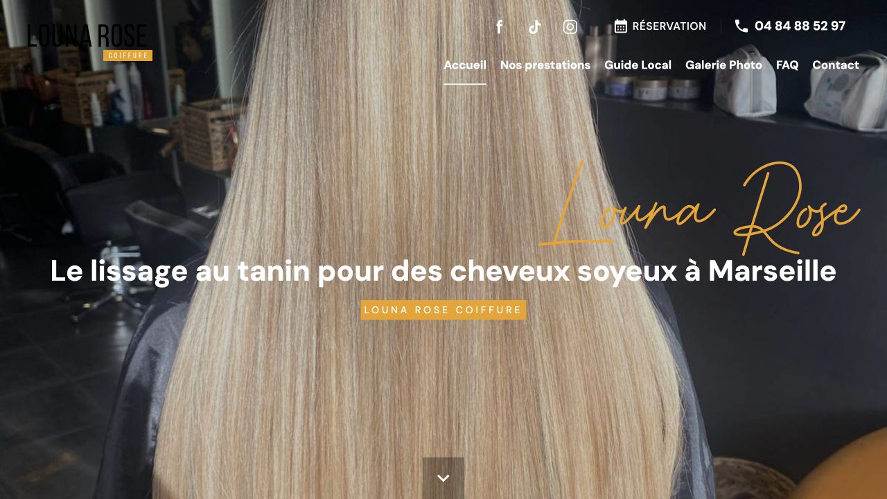 Capture du site de Louna Rose