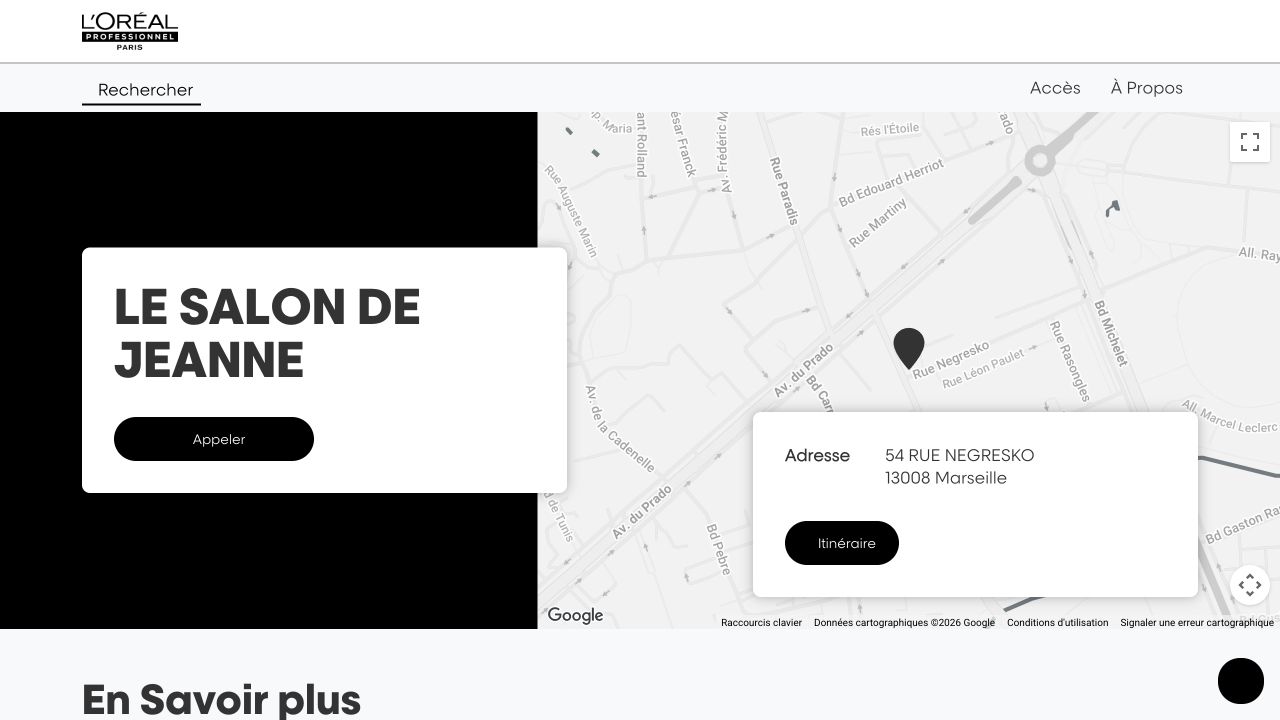 Capture du site de Le Salon de Jeanne