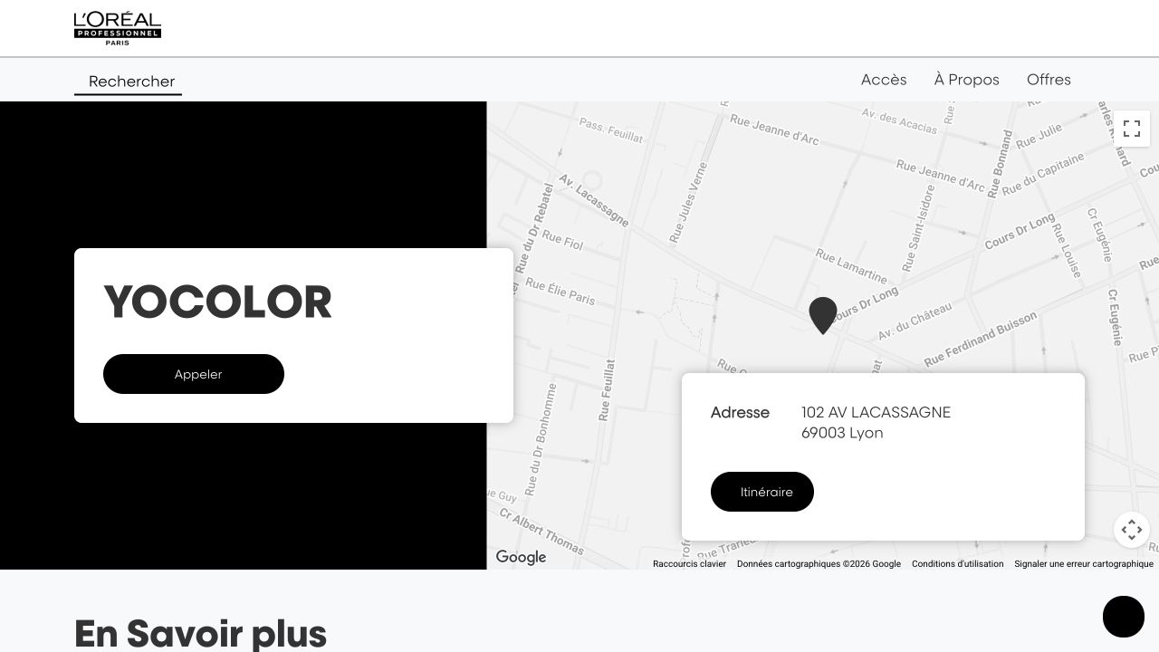 Capture du site de Yocolor — Lacassagne
