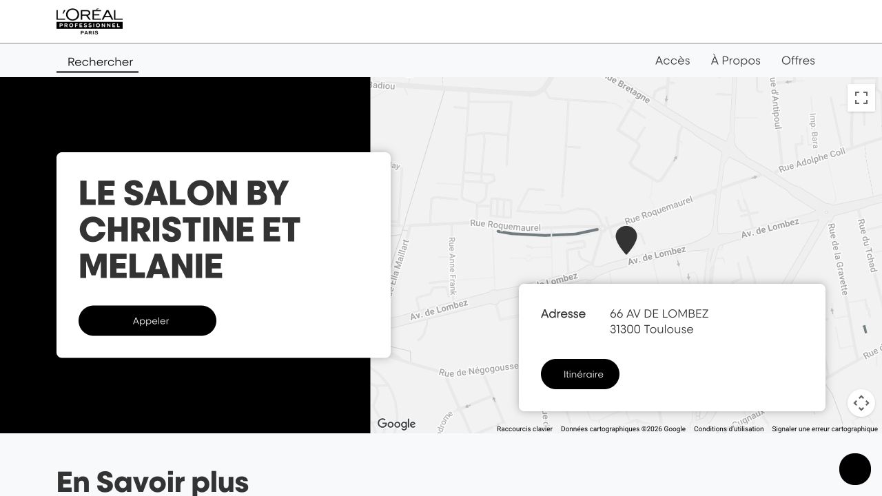 Capture du site de Le Salon by Christine et Mélanie